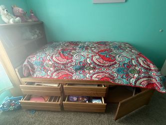 Twin Captain's Bed with Storage Drawers