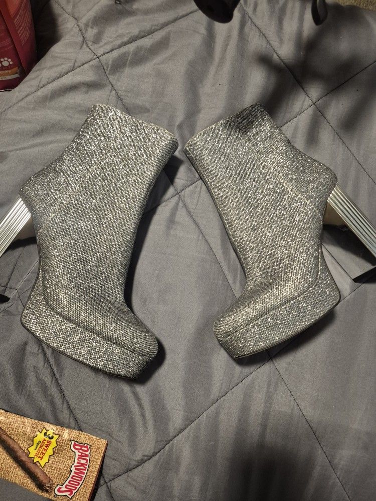 Mk Crystal Boots Size 7.5