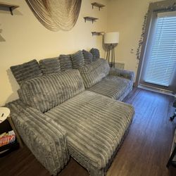 Grey Slide Out Sofa 