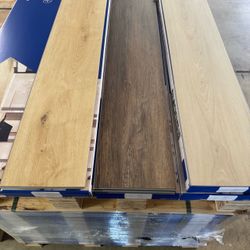 6.5mm SPC Flooring $0.99 Sq Ft Light Oak Gray Oak Dark Brown In Stock