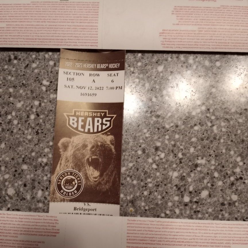 Hershey Bears Tickets 