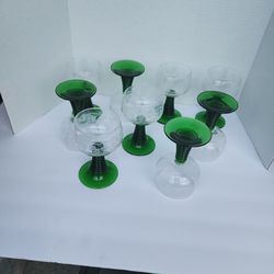 Emerald Vintage Stemwear Glass Made In France 