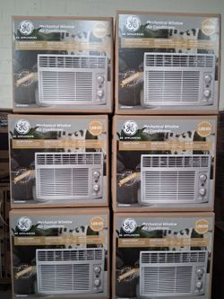 5000btu windows  manual AC by GE.  Brand new.  White and black in stock.