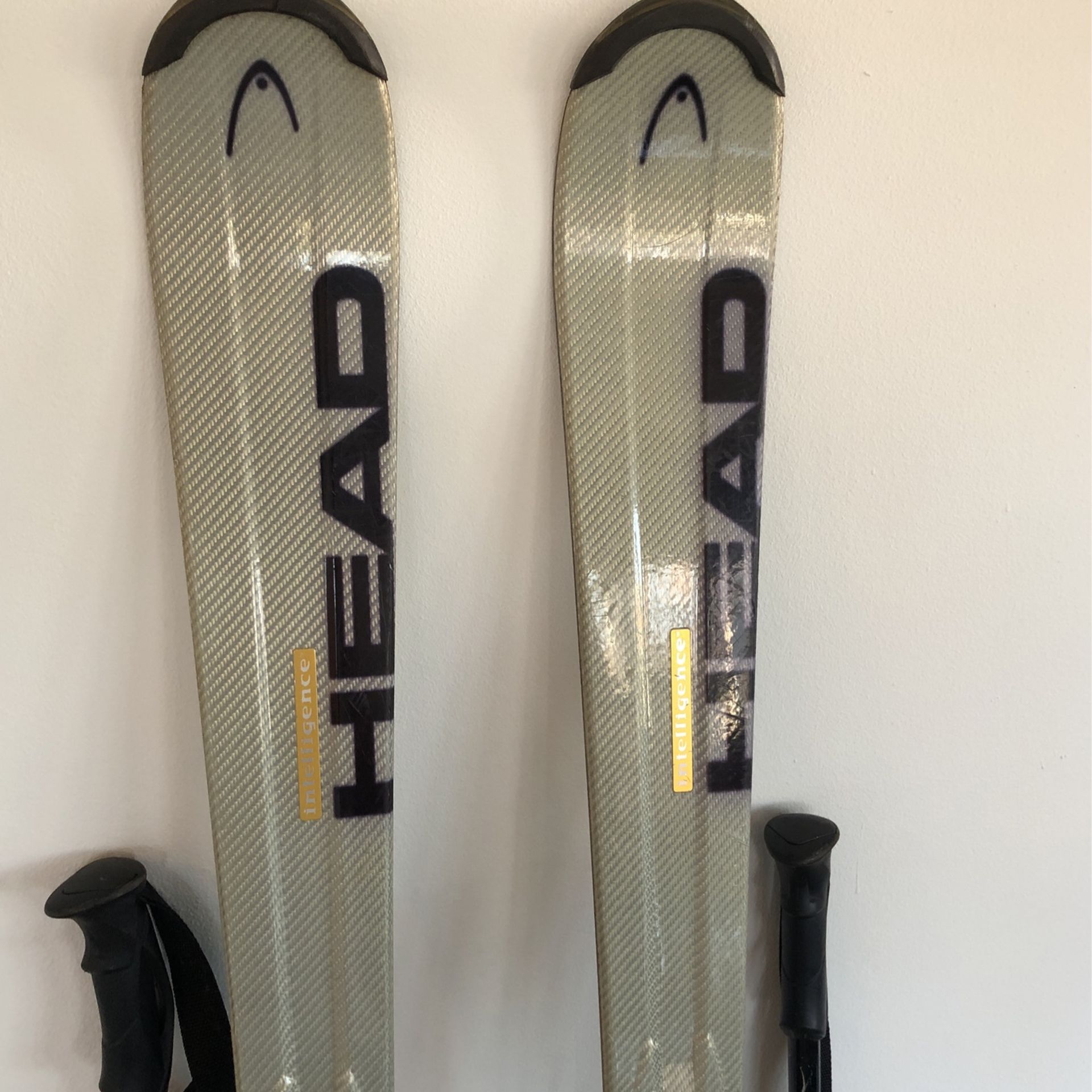 Head Intelligence Skis With Poles And Case