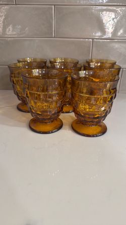 8 vintage glasses