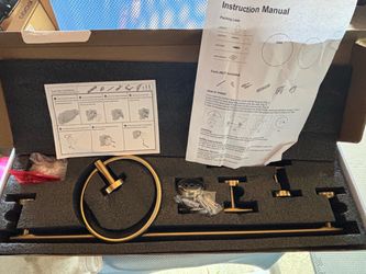Gold Bathroom Hardware Set