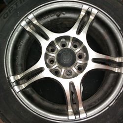 Set Of 4 Tires On Rims. 