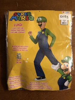 Luigi child costume small (4-6) Halloween costume
