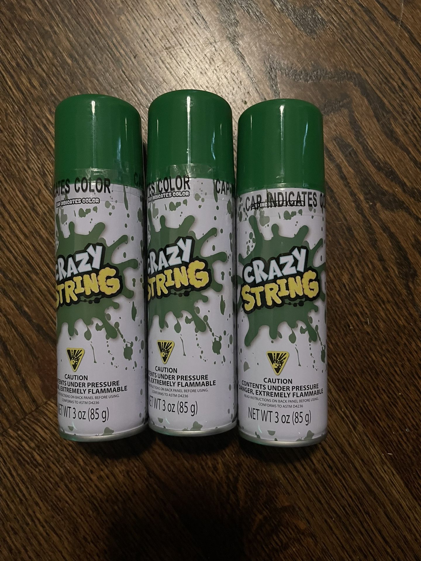 3ct 3oz Green Crazy Silly String