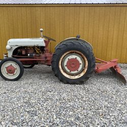 8N Tractor, Gray & Red, 
