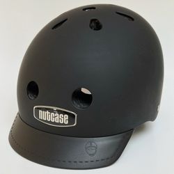 Unused Nutcase Matte Black Bike Helmet - (S)