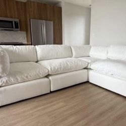 Cloud Sectional Sofa Nixon New 4 Segments Goose Feathers Stain Resistant 