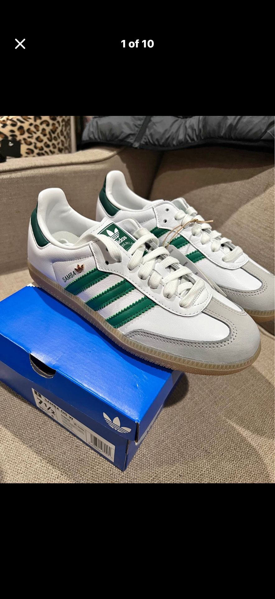 Sambas Women Size 7 Green