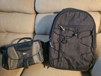 Camera Shoulder Bag and Backpack Bundle