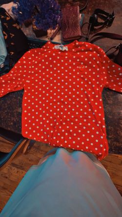 Comme De Garçons Play Red Polka Dot Shirt