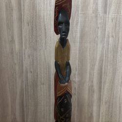 Wooden Central American Man Drummer