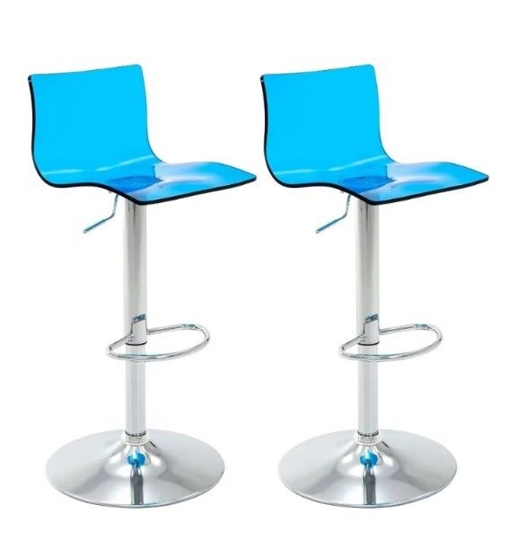 OFFICE CHAIR SET OF 2 PCS ACRYLIC TRANSPARENT 👉 49.00 👈