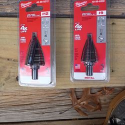 3 Milwaukee Step Bits #12!
