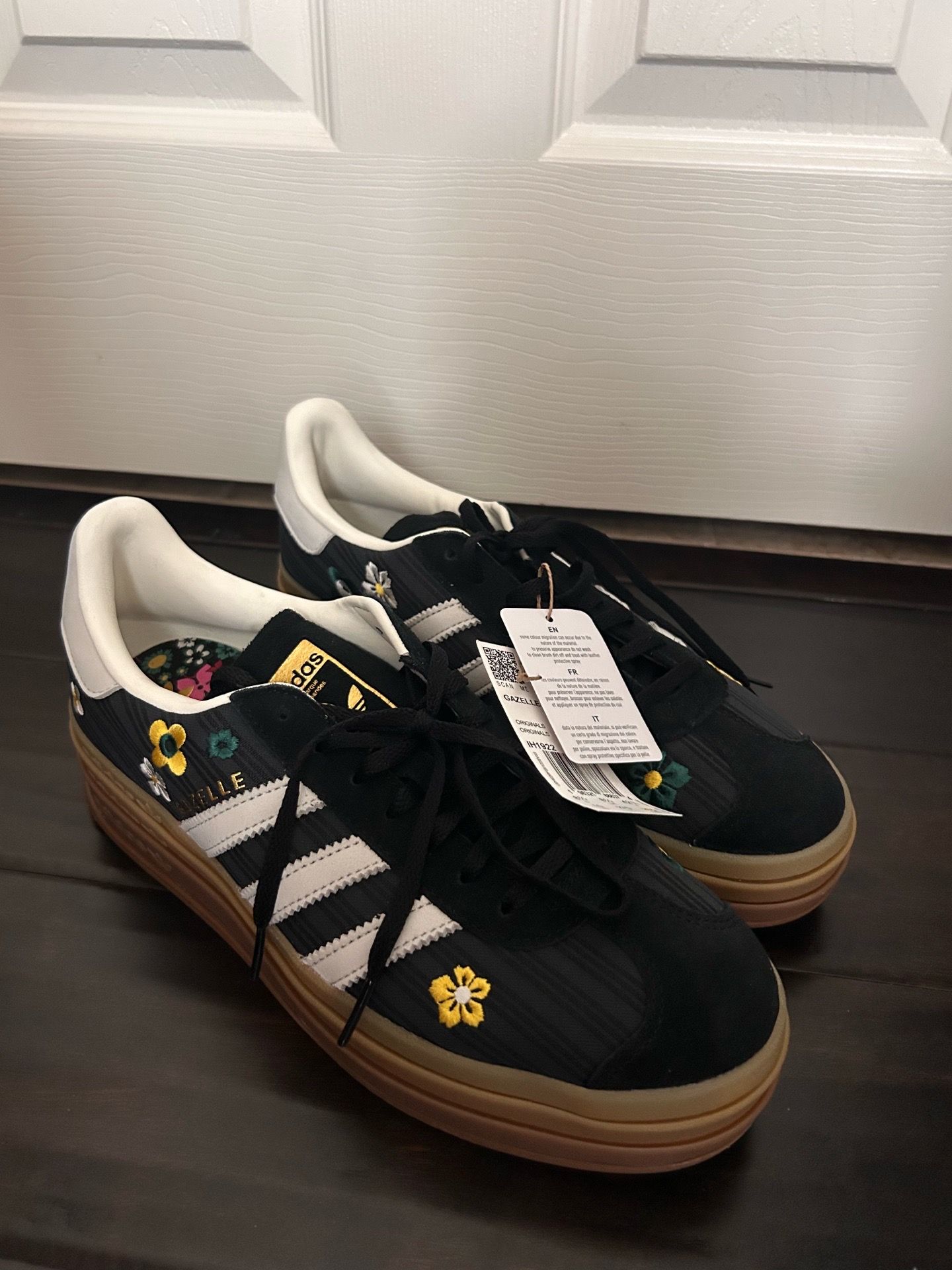 ADIDAS ORIGINALS X LIBERTY LONDON GAZELLE BOLD SHOES - Size 10
