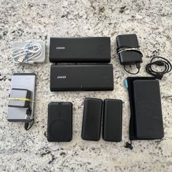 Lot Of 9 Power Banks Various Makes