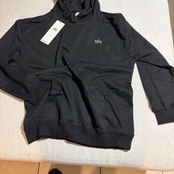 alo hoodie black 