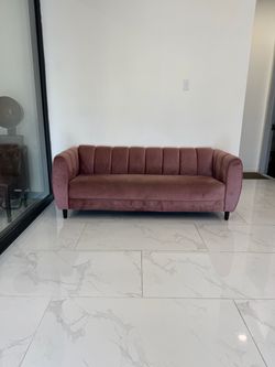 Blush Pink Sofa Couch
