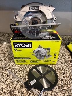 Ryobi 15AMP 7-1/4 circular saw with laser