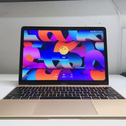 **MacBook GOLD (Retina Display 12-inch, Early 2016) ** *macOS Monterey  12.7.6  ** Price $ 250 **