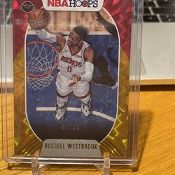 Russell Westbrook Insert Card NBA Hoops 7/25