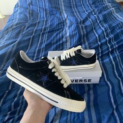 Converse X Quartersnacks One Star Pro Black Suede Size 9
