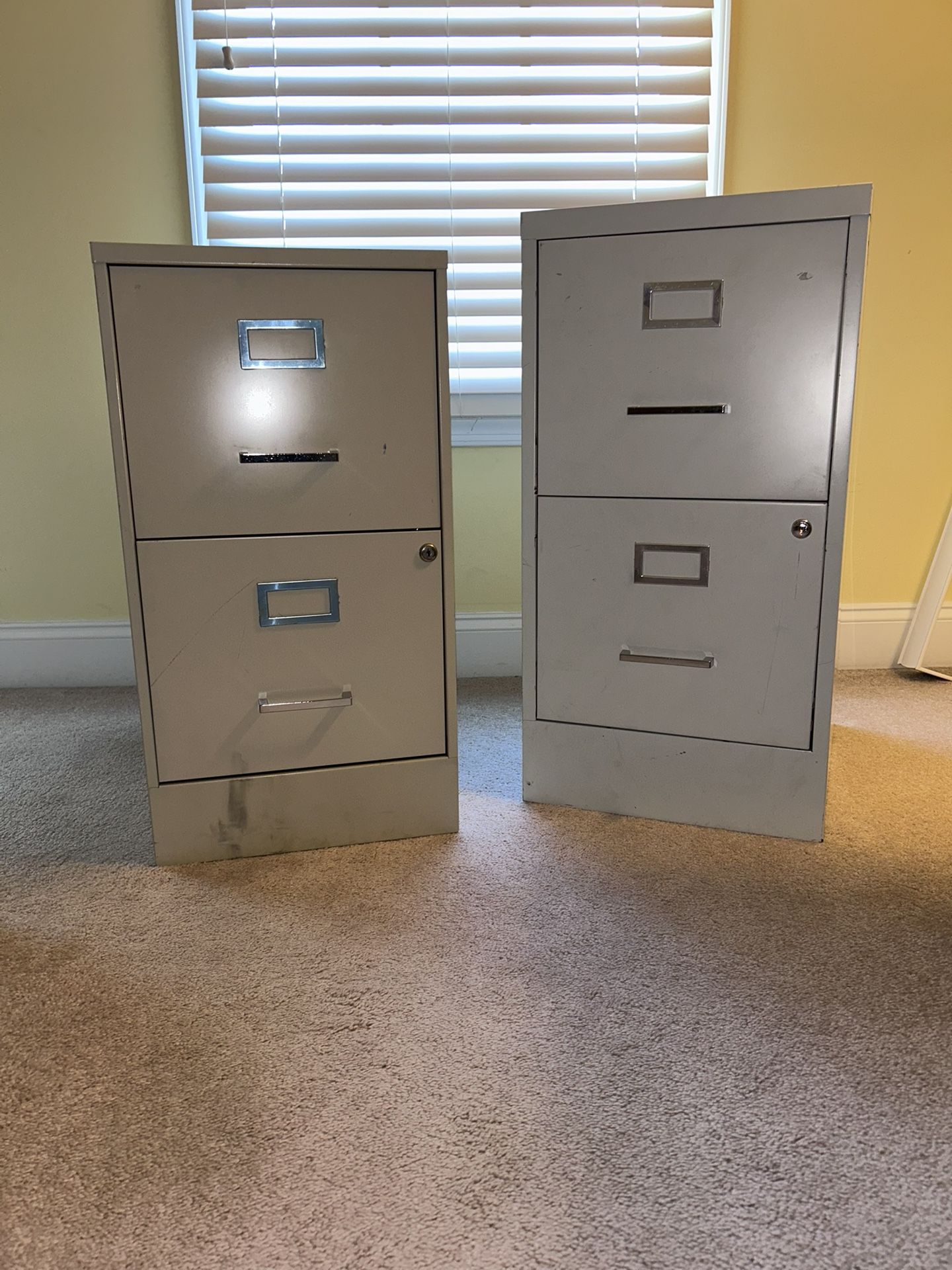 FREE Two 2-Drawer Filing Cabinets