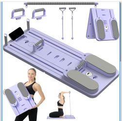 Pilates Board Reformer Set, Multi-Purpose Foldable Pilates Reformer Board for Home