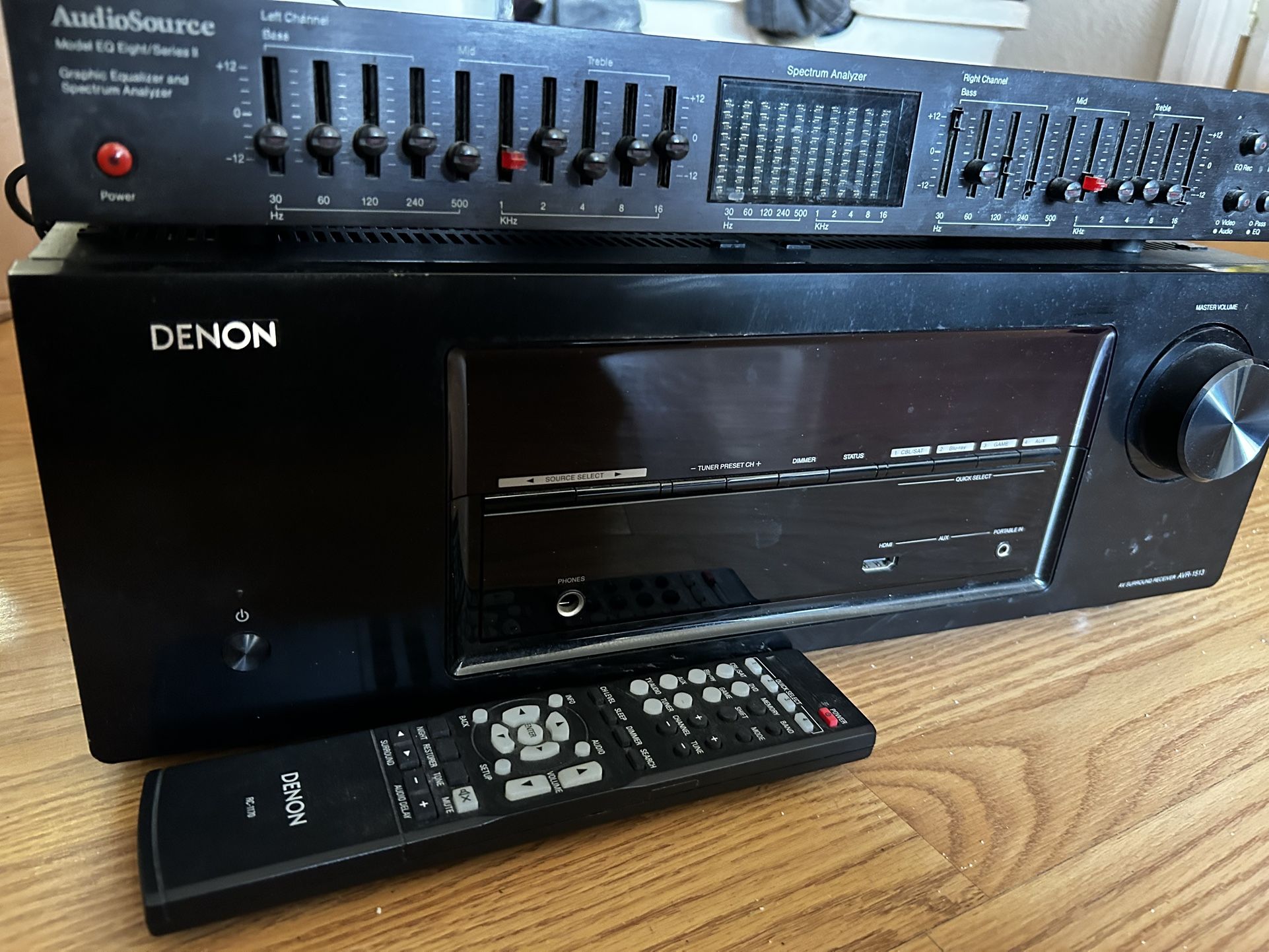 Denon receiver and audiosource