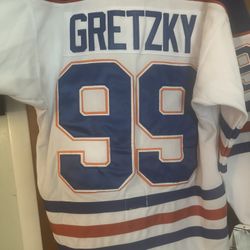Vintage Wayne Gretzky Oilers Jersey  White 