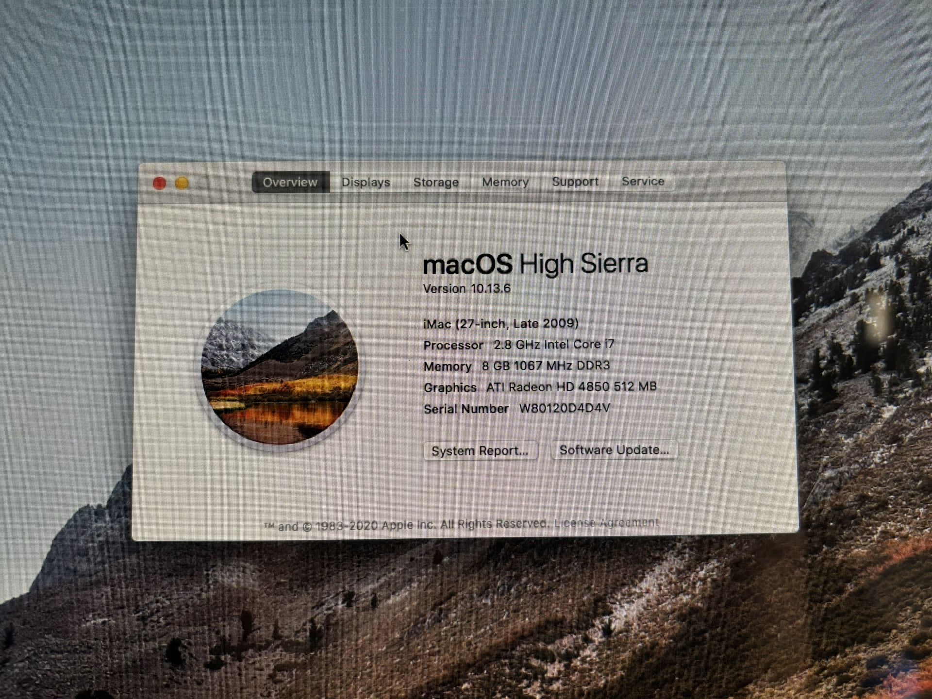 iMac 27” Desktop Computer 