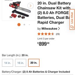 Milwaukee Chainsaw