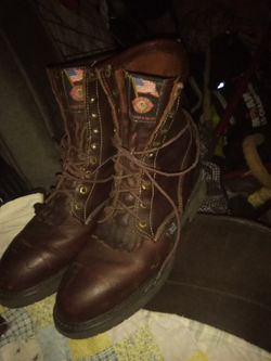 JUSTIN Original Boots Size9D Men's Worn 3x