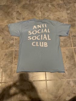 Anti Social Social Club T-Shirt SZ M Light Blue Streetwear