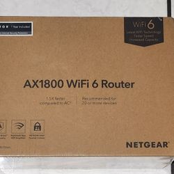 NEW NETGEAR 4 STREAM DUAL BAND AX 1800 WIFI 6 ROUTER