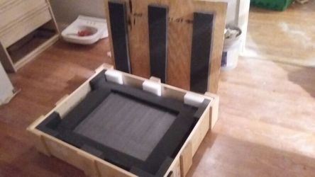 Wooden shipping crate