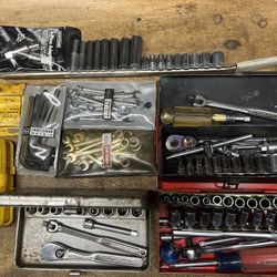 Vintage Craftsman USA 1/4 Socket Sets And Misc