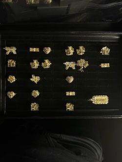 Gold plated rings