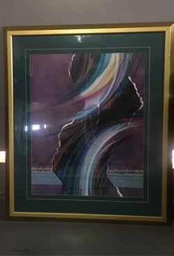 Two large golden frame paintings