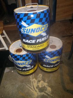 SUNOCO RACING FUEL DISPLAY CANS