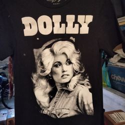 Dolly Parton Black T-shirt Mens Size Small
