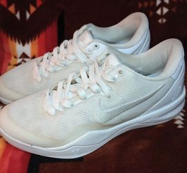 Men's Nike Kobe 8 Proto Halo Triple White