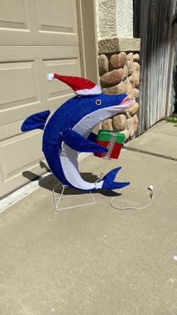 Christmas dolphin decoration