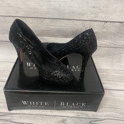Sequined Platform Heel White House Black Market 6M Black 