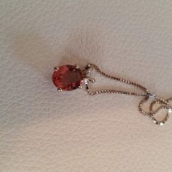3.27 Ct Padparadscha Sapphire  Pendent 