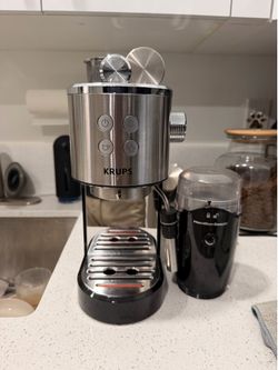 Krups espresso machine and grinder